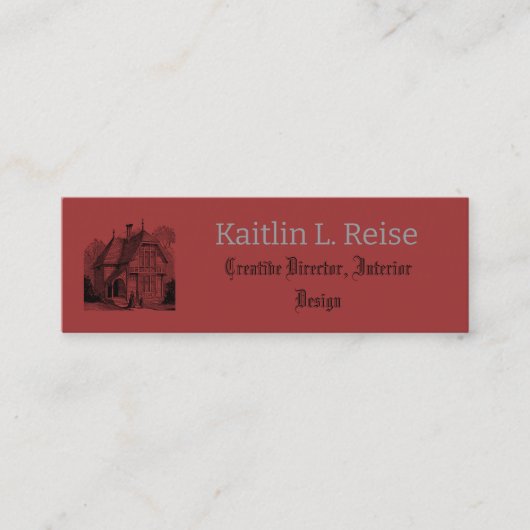 Professionelle Betreuung von Innenarchitekten Mini Visitenkarte (Vorderseite)