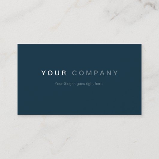 Professionelle Business Visitenkarten Blue Visitenkarte (Vorderseite)