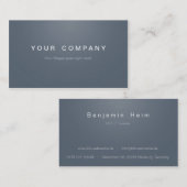 Professionelle Business Visitenkarten grey / grau Visitenkarte (Vorne/Hinten)