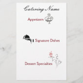 Professionelle Catering-Flugblätter Flyer (Hinten)