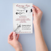 Professionelle Catering-Flugblätter Flyer (Handgriff)