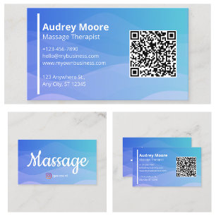 Professionelle Chiropraktische Reflexzonen Massage Visitenkarte