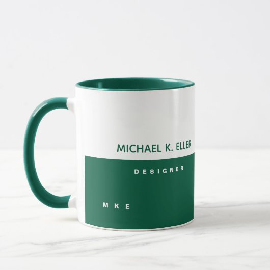 Professionelle Combo-Tasse mit Name - Designer Tasse (Links)