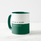 Professionelle Combo-Tasse mit Name - Designer Tasse (Vorderseite Links)
