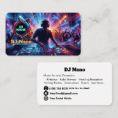 Professionelle DJs Musik Visitenkarte (Vorne/Hinten)