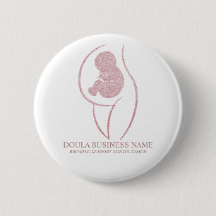 Professionelle Doula und Schwangerschafts-Krankens Button