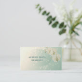 Professionelle, elegante Bokeh-Orchidee Visitenkarte (Stehend Vorderseite)