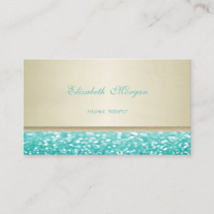 Professionelle elegante Glamour Glitzerige Visitenkarte