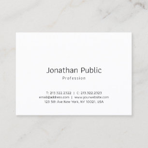 Professionelle elegante minimalistische klassische visitenkarte