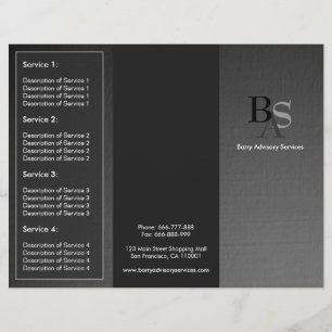Professionelle elegante moderne graue schwarze Bro