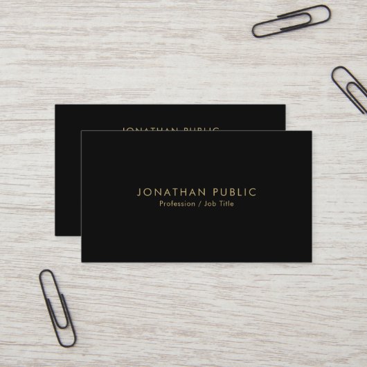 Professionelle elegante moderne Vorlage Minimalist Visitenkarte (Vorderseite/Rückseite Beispiel)
