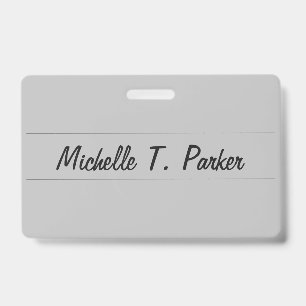 Professionelle elegante schlichte minimalistische ausweis