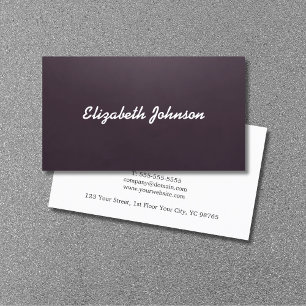 Professionelle Elegante Textur Lila Berater Visitenkarte
