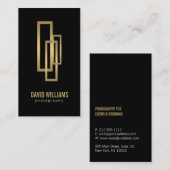 Professionelle elegante Visitenkarte mit Goldrahme (Vorne/Hinten)