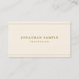 Professionelle elegante Vorlage Gold Text Luxe Cre Visitenkarte