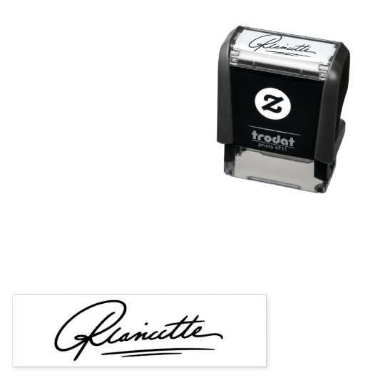 Professionelle Executive-Eigene Unterschrift Permastempel (Beispiel)