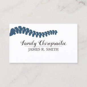 Professionelle Familien-Chiropraktik Chiropraktike Visitenkarte