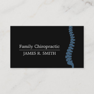 Professionelle Familien-Chiropraktik Chiropraktike Visitenkarte
