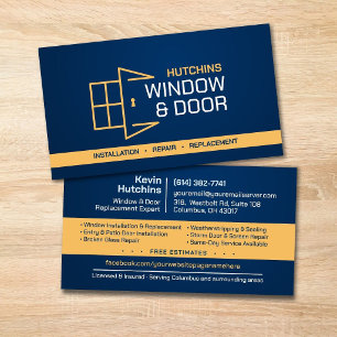 Professionelle Fenster- und Türinstallation Repara Visitenkarte