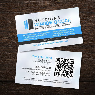 Professionelle Fenster- und Türinstallation Repara Visitenkarte