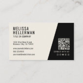 Professionelle Foto-QR-Code Firma Ihr Logo Visitenkarte (Rückseite)
