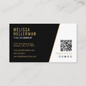 Professionelle Foto-QR-Code Firma Ihr Logo Visitenkarte (Rückseite)