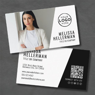 Professionelle Foto-QR-Code Firma Ihr Logo Visitenkarte