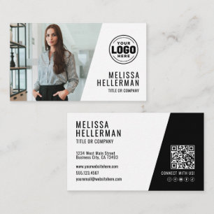 Professionelle Foto-QR-Code-Firma Ihr Logo Visitenkarte