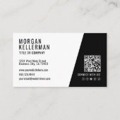 Professionelle Foto-QR-Code Firma Ihr Logo Visitenkarte (Rückseite)