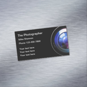 Professionelle Fotograf-Geschäftskartenmagneten Magnetische Visitenkarte