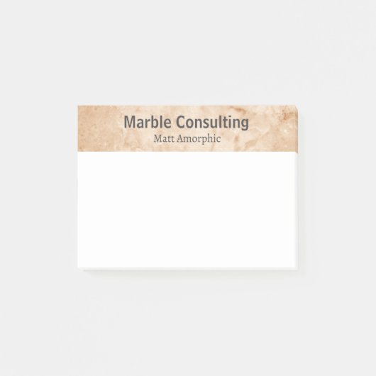 Professionelle geologische Beratung Marble Post-it Klebezettel (Vorderseite)