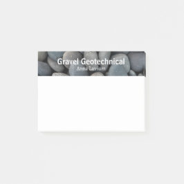 Professionelle geologische Beratung Schotter Post-it Klebezettel