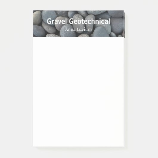 Professionelle geologische Beratung Schotter Post-it Klebezettel (Vorderseite)