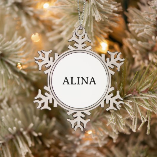 Professionelle Geschäft Schneeflocken Zinn-Ornament (Baum)