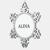 Professionelle Geschäft Schneeflocken Zinn-Ornament (Rechts)