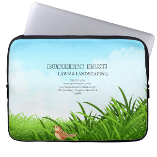 Professionelle Grüne Rasenpflege & Landschaftsbau Laptopschutzhülle