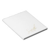 Professionelle handgeschriebene Gold-Schrift-Typog Notizblock (angewinkelt)