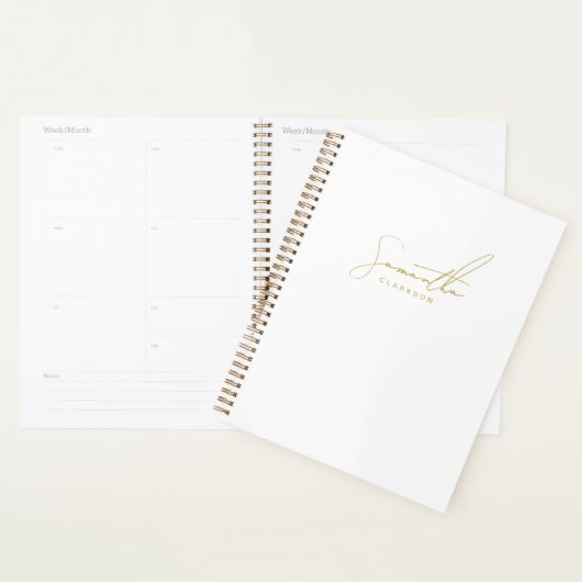 Professionelle handgeschriebene Gold-Schrift-Typog Planer (Anzeige)