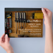 Professionelle Handwerker Visitenkarte Vorlage Flyer (Hand)