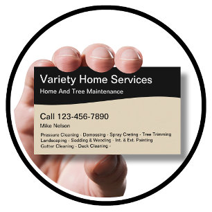 Professionelle Heimservices Visitenkarte