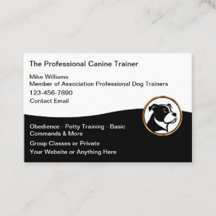 Professionelle Hundetrainer-Dienstleistungen Visitenkarte