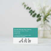 Professionelle Hundetrainer moderne Visitenkarten Visitenkarte (Stehend Vorderseite)