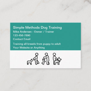 Professionelle Hundetrainer moderne Visitenkarten Visitenkarte