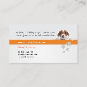 Professionelle Hundetrainer Visitenkarte