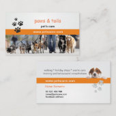Professionelle Hundetrainer Visitenkarte (Vorne/Hinten)