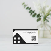 Professionelle Immobilienmakler RQ-Code Visitenkarte (Stehend Vorderseite)