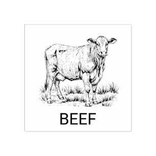 Professionelle individuelle Rindfleisch-Hochzeitsm Gummistempel