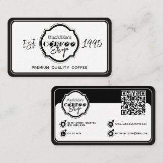 Professionelle Kaffeerösterei Personalisiertes Log Visitenkarte