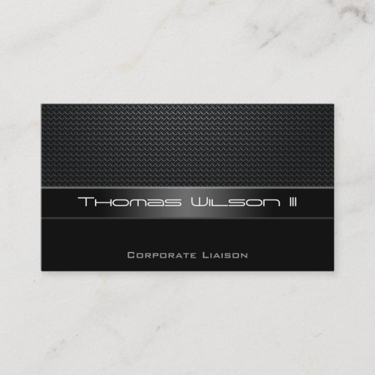 Professionelle Karbon Visitenkarten Visitenkarte (Vorderseite)