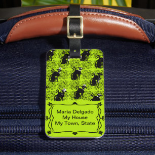 Professionelle Katzen Stehen Heraus Kofferanhänger